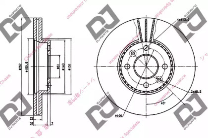 Тормозной диск DJ PARTS BD1193